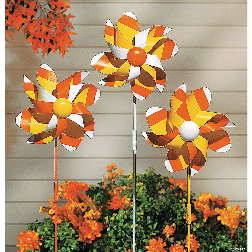 Candy Corn Pinwheel Yard Stakes Discontinued