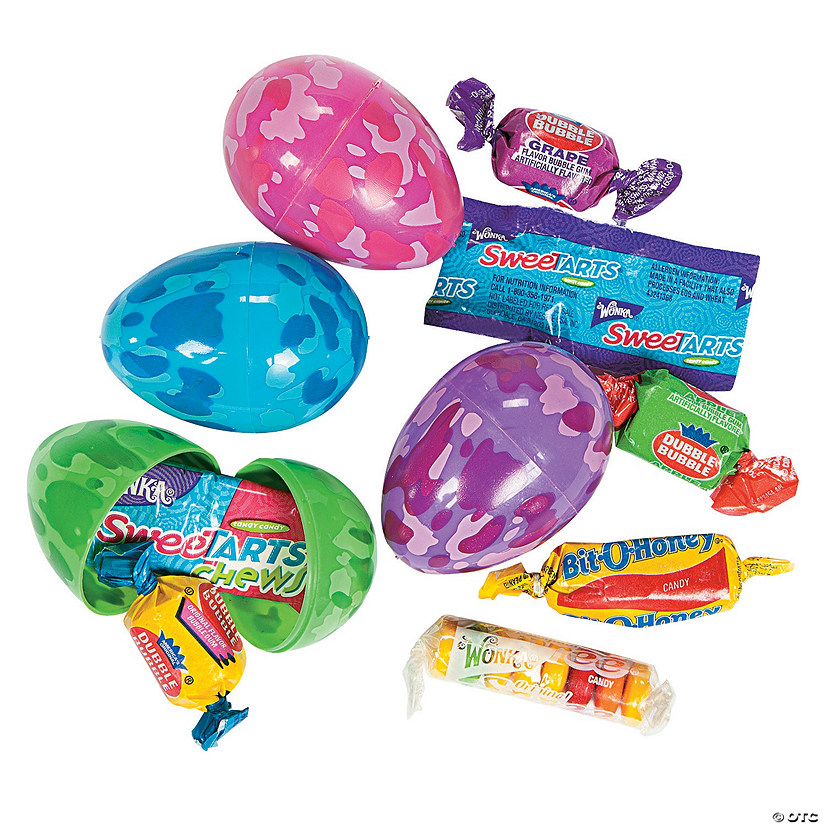 CandyFilled Camouflage Plastic Easter Eggs 24 Pc. Oriental Trading