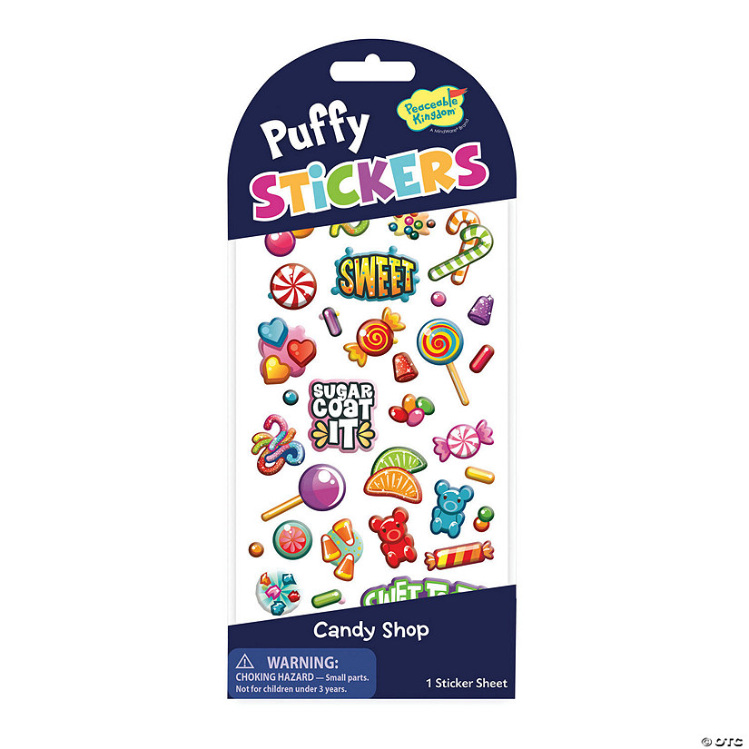 Candy Puffy Stickers: Pack of 12 Image