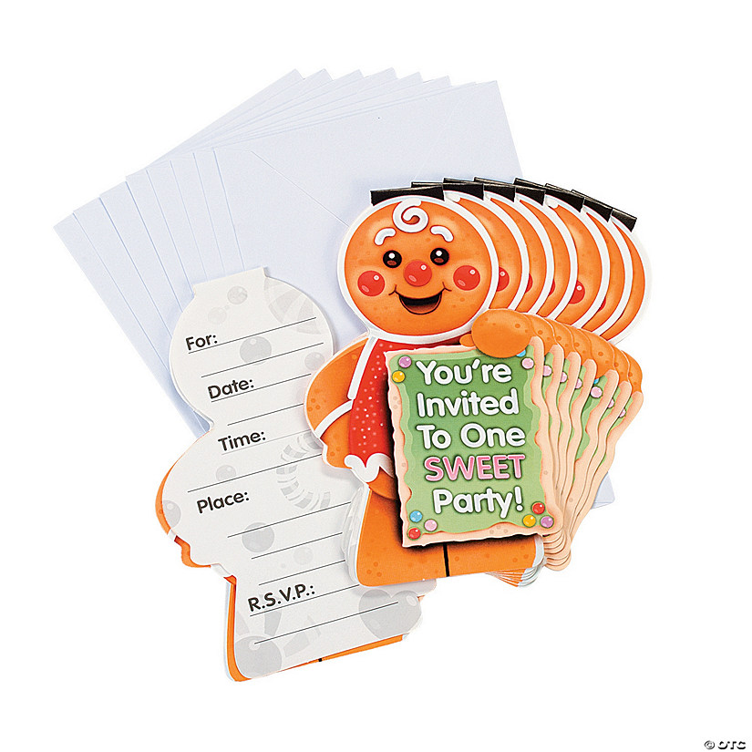 Candytown Invitations - 8 Pc. Image