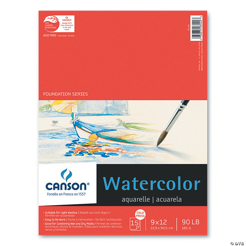 Canson Watercolor Pad For Beginners Oriental Trading