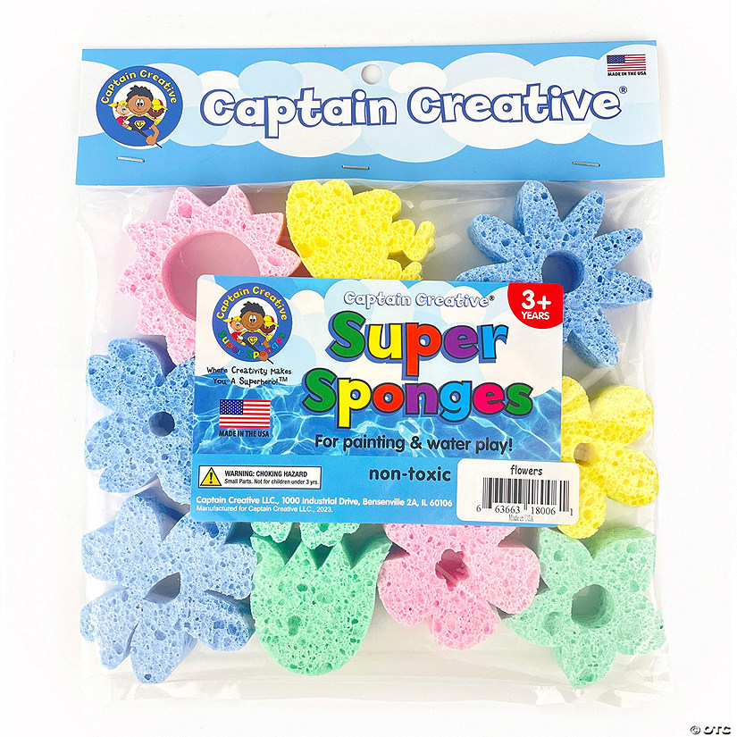 Captain Creative Super Sponges Flowers Pack Image