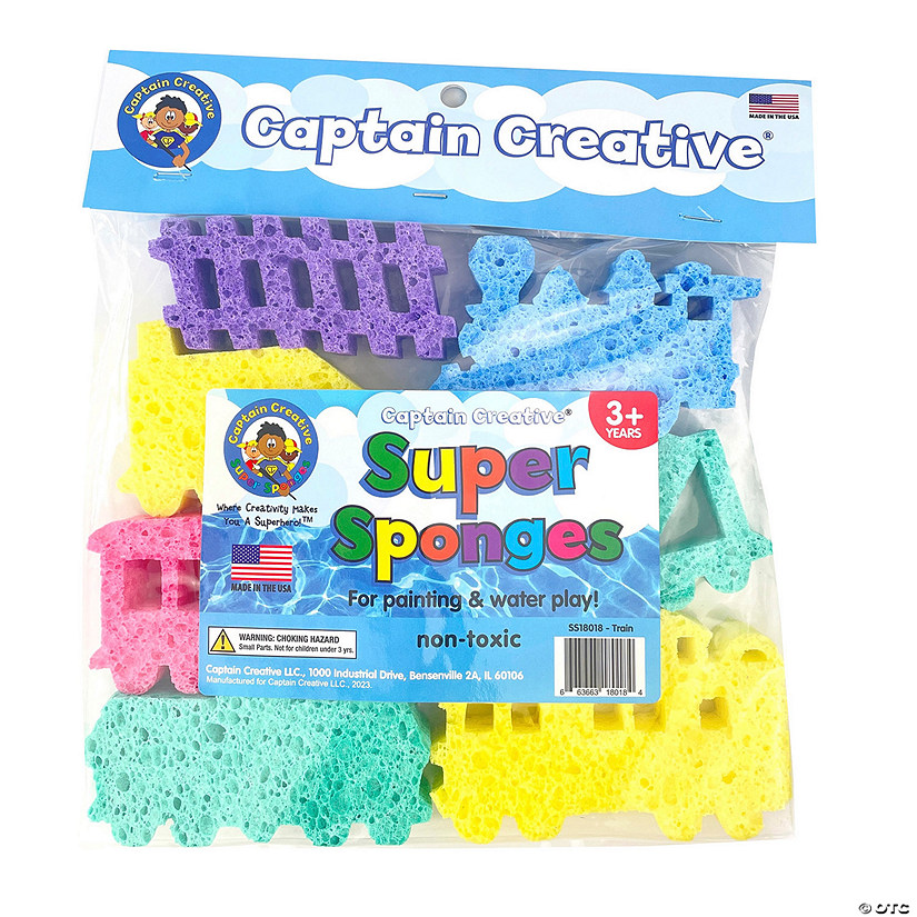 Captain Creative Super Sponges Train Pack Image