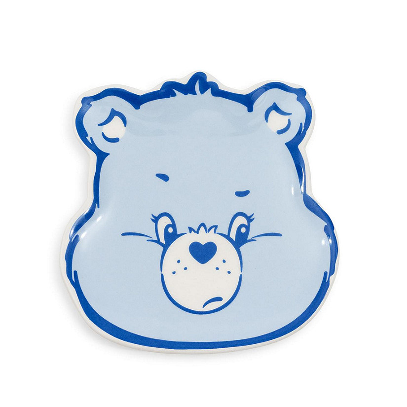 Care Bears Grumpy Bear Face Sculpted Ceramic Trinket Tray Dish Image