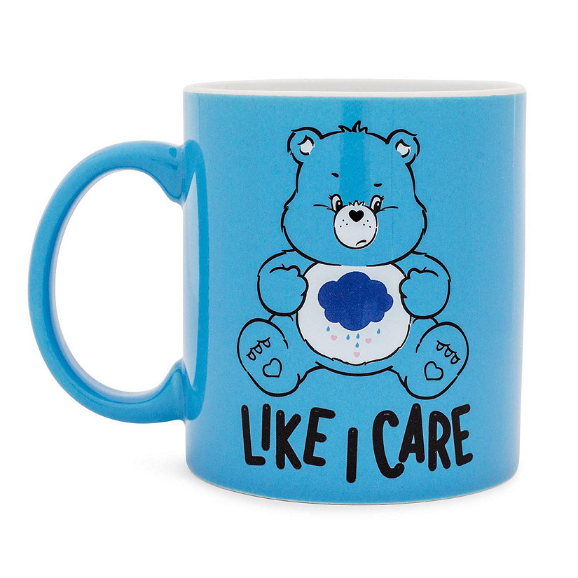 Care Bears Grumpy Bear "Like I Care" Ceramic Mug  Holds 20 Ounces Image