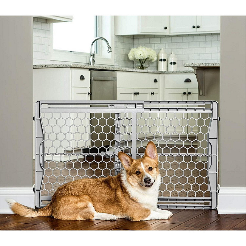 Carlson Pet Products 2323 Easy Fit Wide Plastic Expandable Pet Gate, 22 Inches- 42 Inches Image