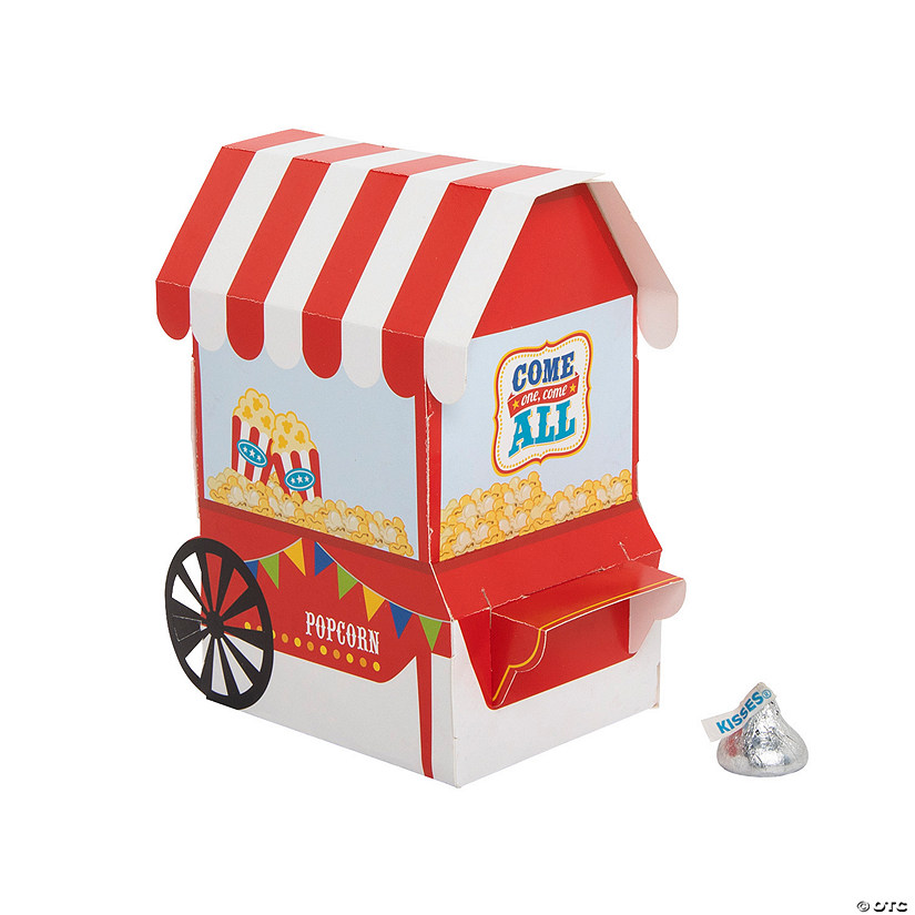 Carnival Popcorn Stand Favor Box 12 Pc. Oriental Trading