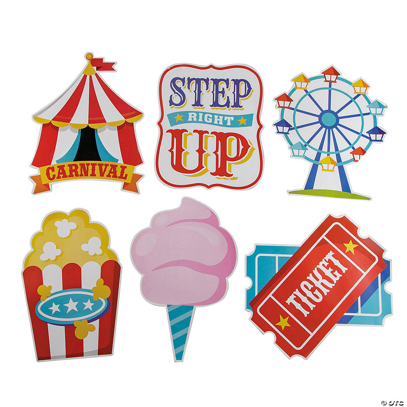 Carnival Wall Decorations - 12 Pc. Image