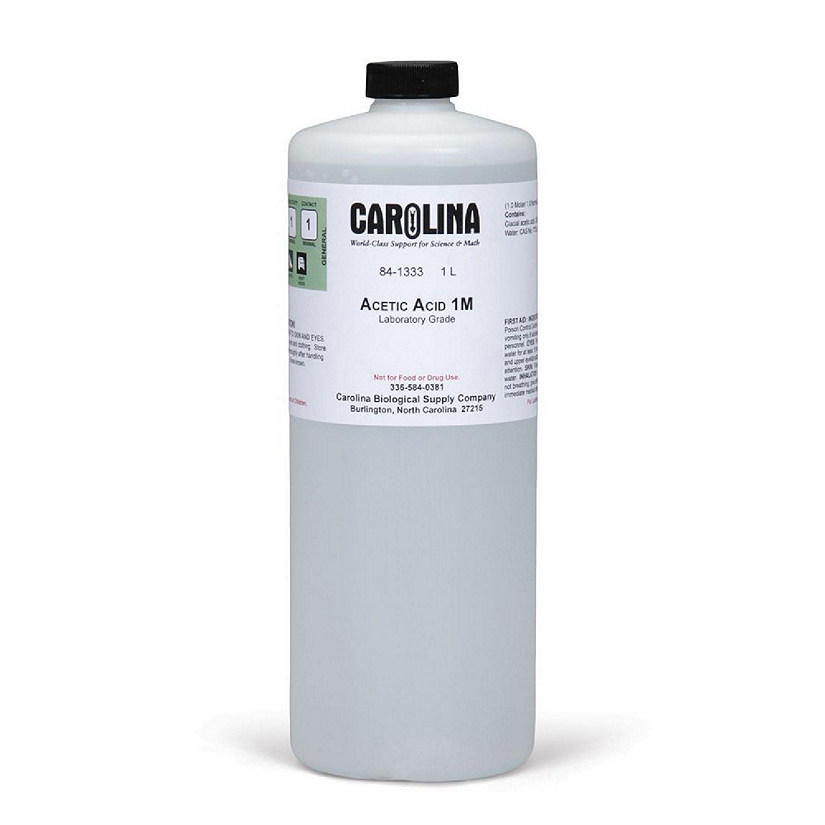 Carolina Biological Supply Company Acetic Acid, 1 M (6% v/v), Laboratory Grade, 1 L Image