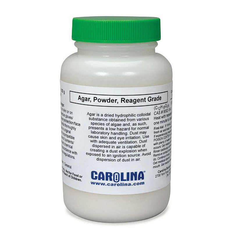 Carolina Biological Supply Company Agar Powder, Reagent Grade, 100 g Image