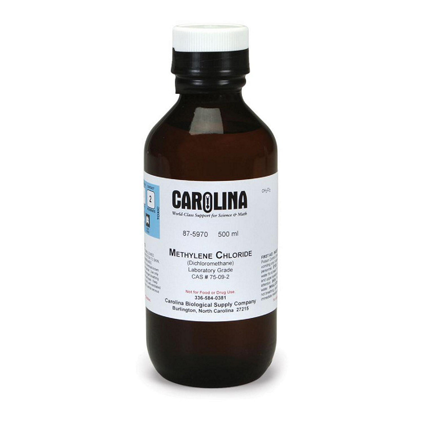 Carolina Biological Supply Company Methylene Chloride, Laboratory Grade, 500 mL Image
