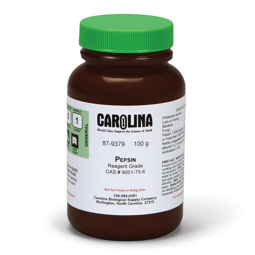 Carolina Biological Supply Company Pepsin, Reagent Grade, 100 g Image