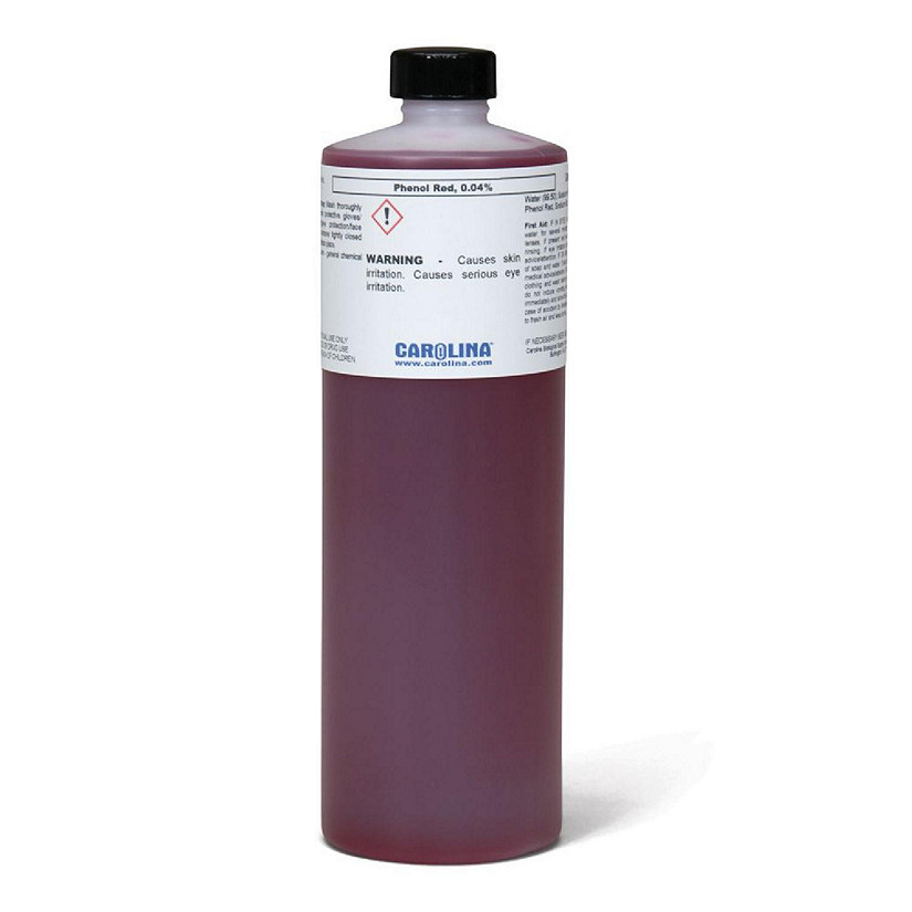 Carolina Biological Supply Company Phenol Red, Sodium Salt, 0.04% Aqueous, Laboratory Grade, 500 mL Image