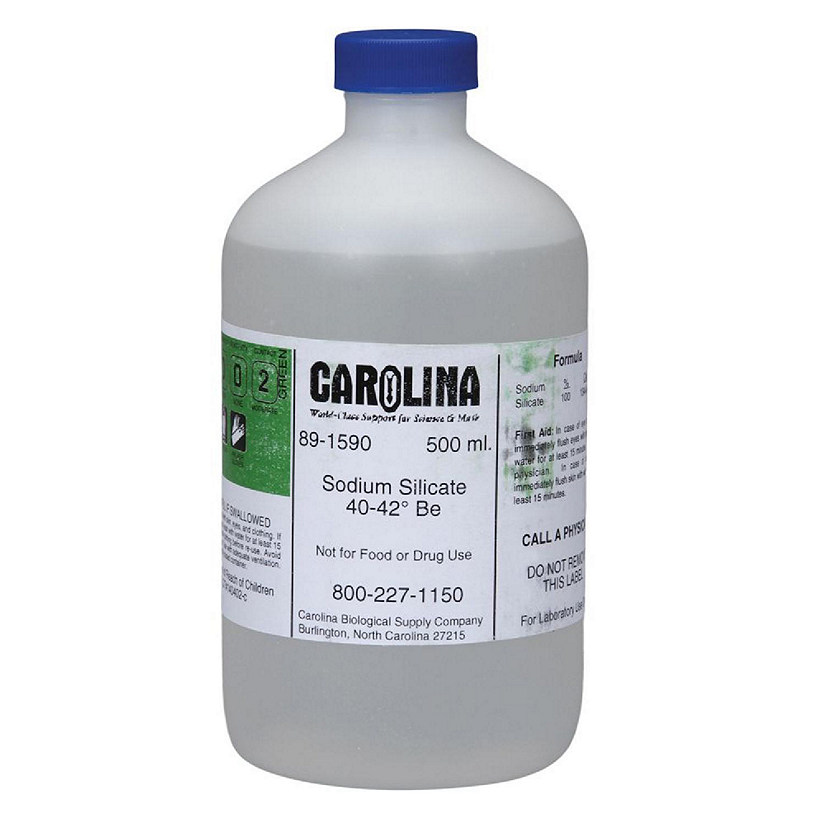 Carolina Biological Supply Company Sodium Silicate Solution, Laboratory Grade, 500 mL Image