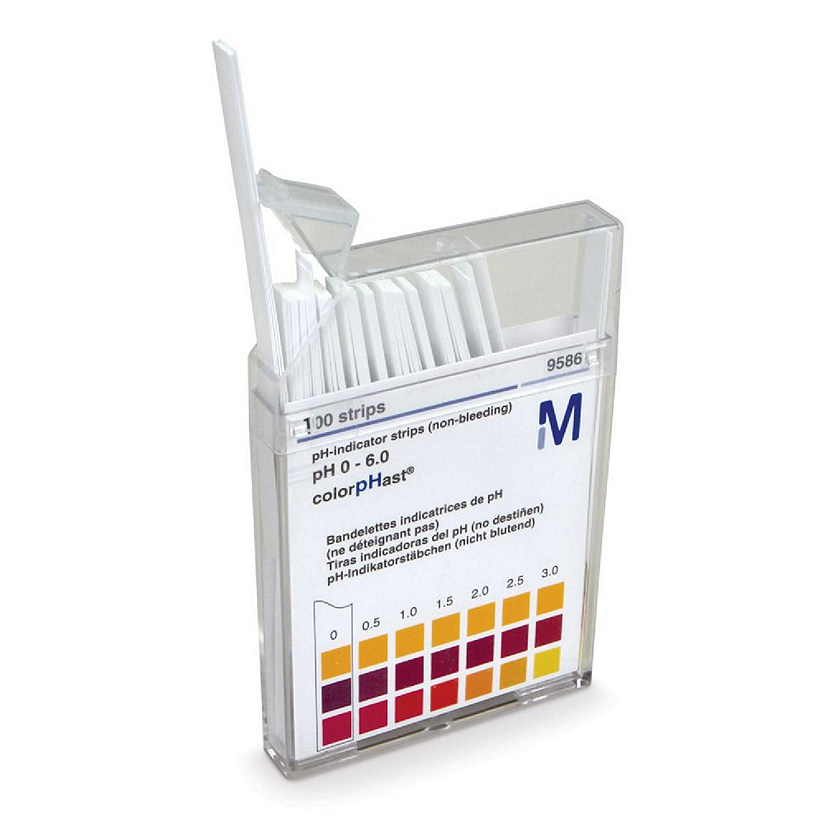 Carolina Biological Supply Company Universal pH Indicator Strips, Range 0-6, Pack of 100 Image