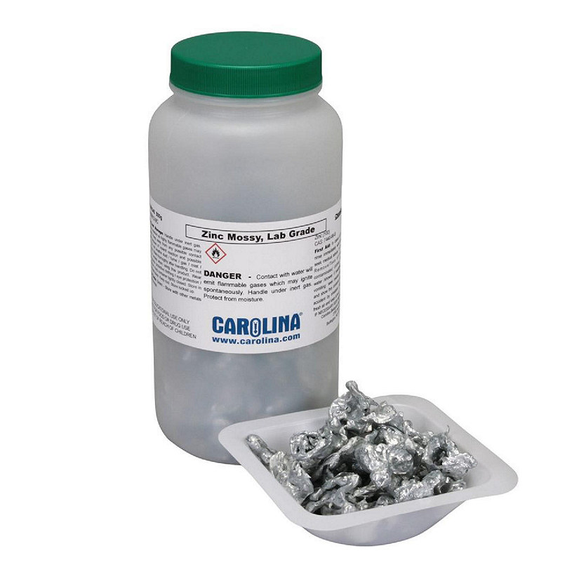 Carolina Biological Supply Company Zinc, Mossy, Laboratory Grade, 500 g Image