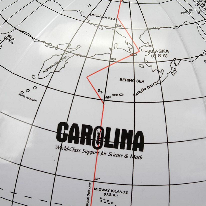 Carolina   Writable Inflatable Globe, 12" Image