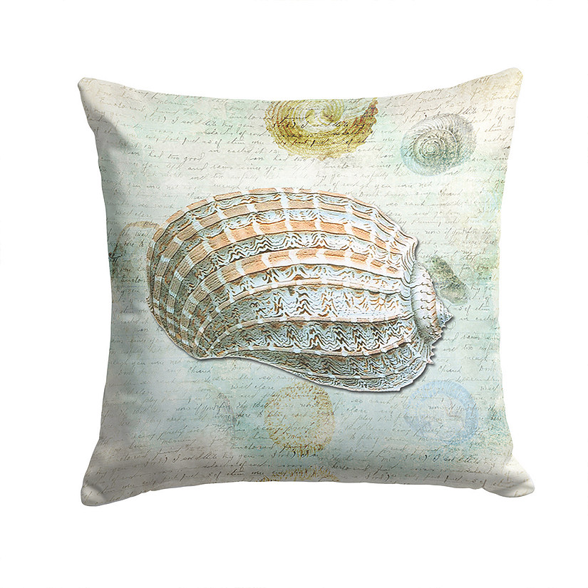 Caroline's Treasures Beach Shell Fabric Decorative Pillow, 18 x 18, Image