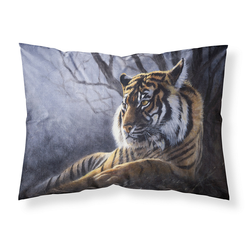 Caroline's Treasures Bengal Tiger by Daphne Baxter Fabric Standard Pillowcase, 30 x 20.5, Wild Animals Image