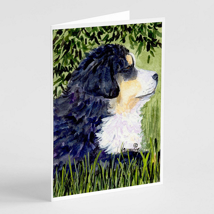 6 Bernese Mountain Dog Blank Art Note Greeting Cards 