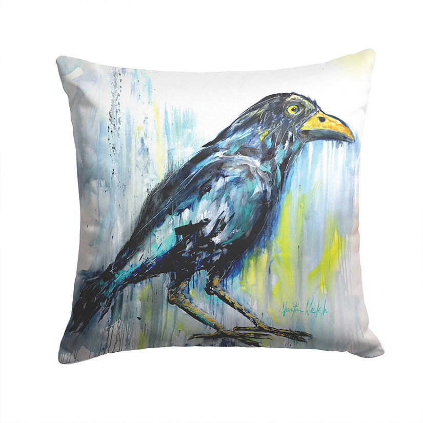 Caroline's Treasures Burnt Corn Raven Fabric Decorative Pillow, 14 x 14, Birds Image