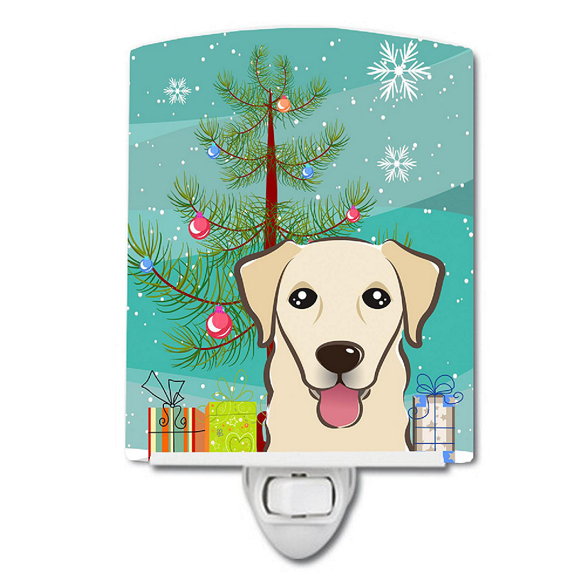 Caroline's Treasures Christmas, Christmas Tree and Golden Retriever Ceramic Night Light, 4 x 6, Dogs Image