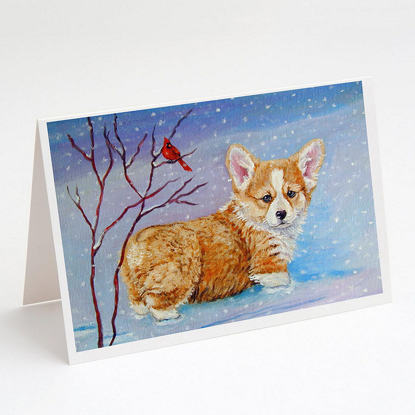 Snow Corgi Waterproof Card & Coin Purse Holder