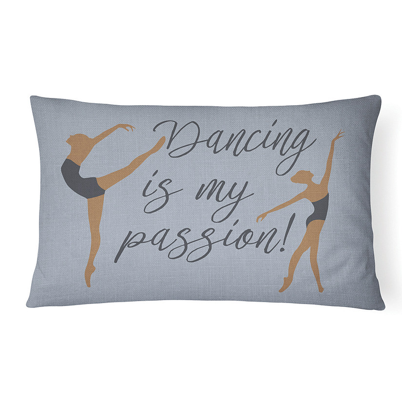 Caroline's Treasures Dancing is My Passion Canvas Fabric Decorative Pillow, 12 x 16, Image