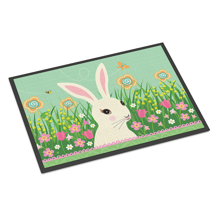Caroline's Treasures, Easter, Easter Bunny Rabbit Indoor or Outdoor Mat 24x36, 36 x 24, Farm Animals Image