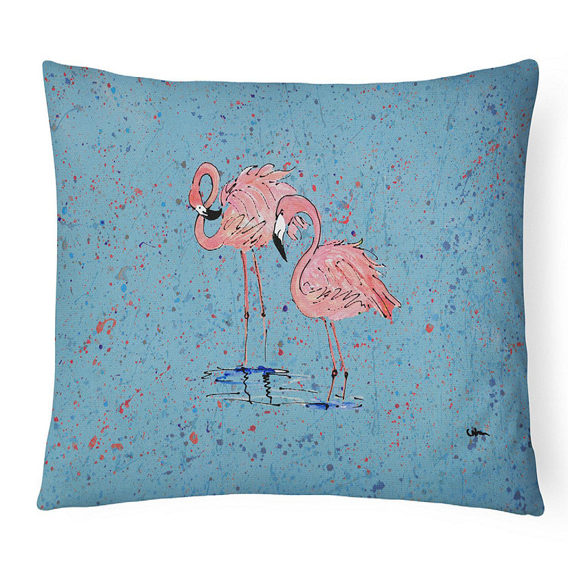 Caroline's Treasures Flamingo Canvas Fabric Decorative Pillow, 12 x 16, Birds Image