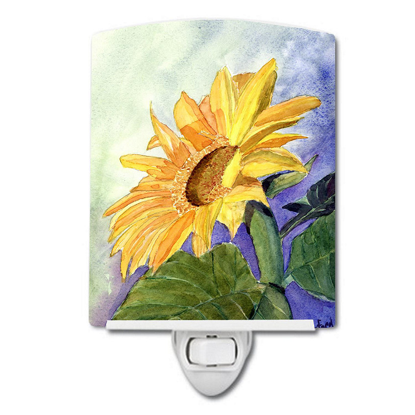 Caroline's Treasures Flower - Sunflower Ceramic Night Light, 4 x 6, Flowers Image