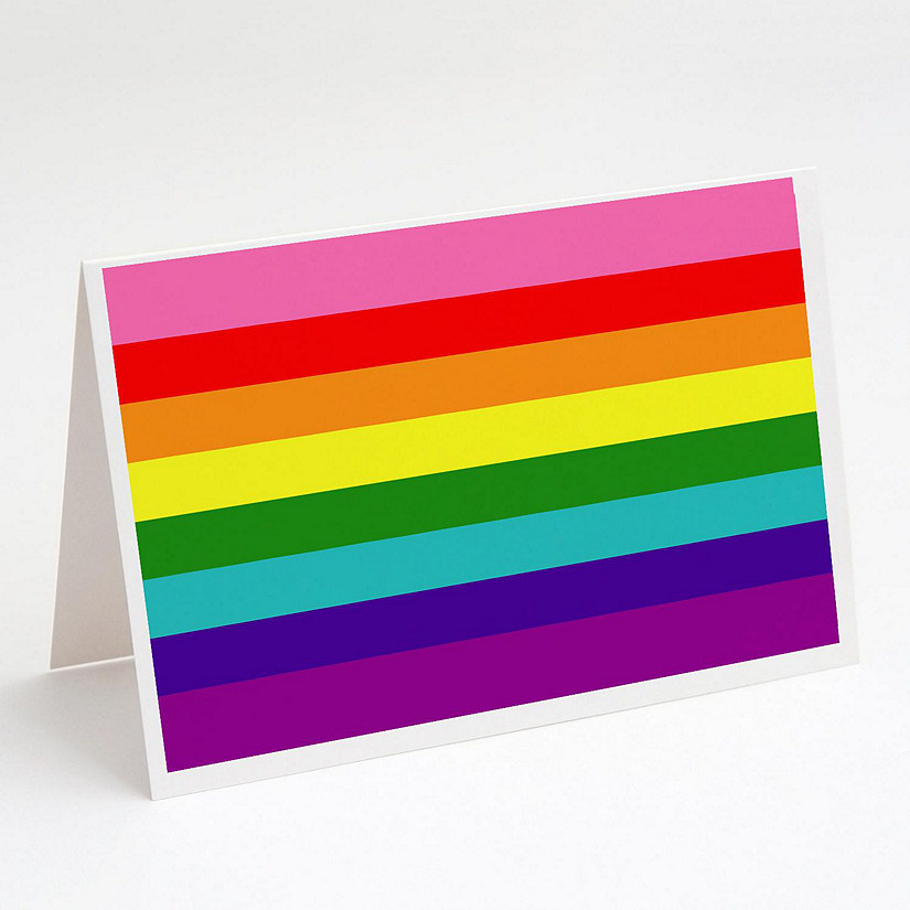 Caroline's Treasures Gay Pride before 1978 Greeting Cards and Envelopes Pack of 8, 7 x 5, Pride Image