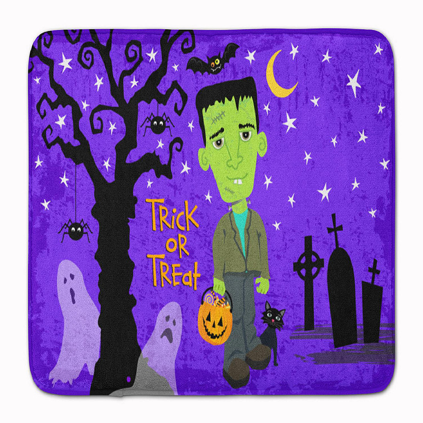 Caroline's Treasures Halloween, Halloween Frankie Frankenstein Machine Washable Memory Foam Mat, 27 x 19, Seasonal Image