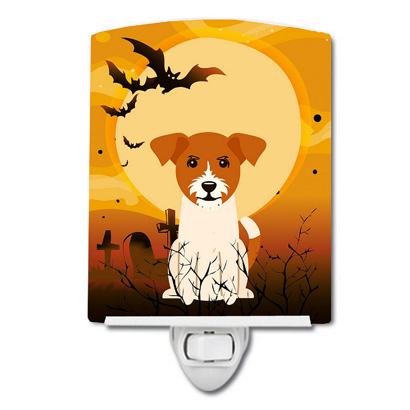 Caroline's Treasures Halloween, Halloween Jack Russell Terrier Ceramic Night Light, 4 x 6, Dogs Image