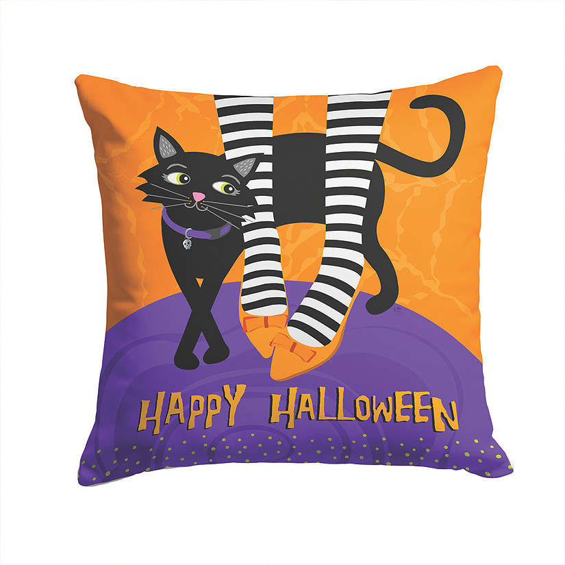 Caroline's Treasures Halloween, Halloween Witches Feet Fabric Decorative Pillow, 14 x 14, Image