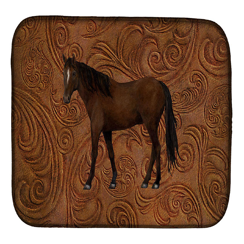 Caroline's Treasures Horse Dish Drying Mat, 14 x 21, Farm Animals Image