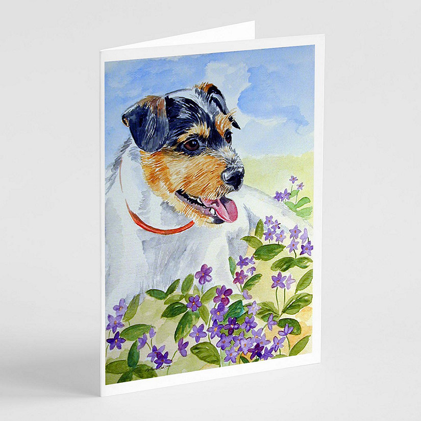 Caroline's Treasures Jack Russell Terrier Greeting Cards and Envelopes ...