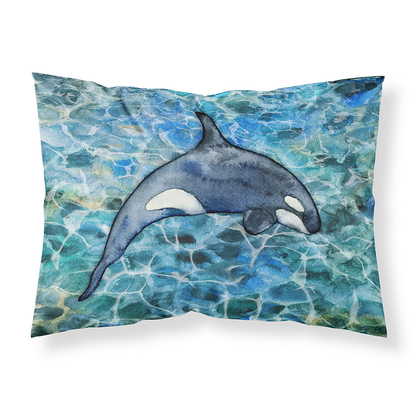 Caroline's Treasures Killer Whale Orca #2 Fabric Standard Pillowcase, 30 x 20.5, Fish Image