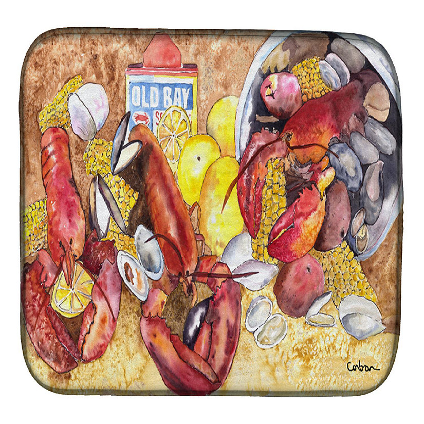 Caroline's Treasures Lobster Lobster Bake with Old Bay Seasonings Dish Drying Mat, 14 x 21, Fish Image