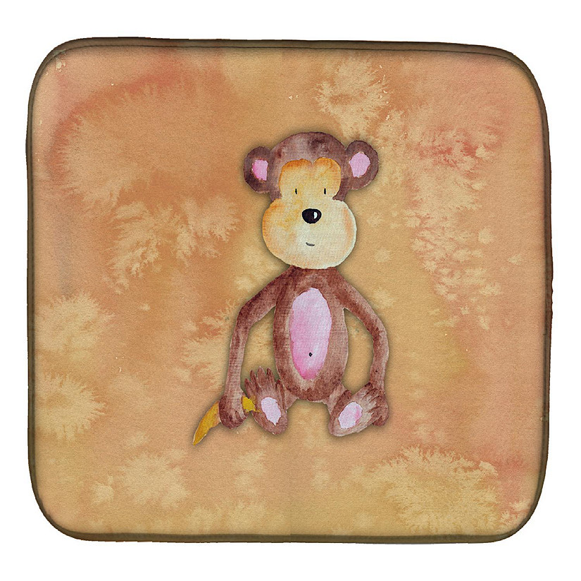 Caroline's Treasures Monkey Watercolor Dish Drying Mat, 14 x 21, Wild Animals Image