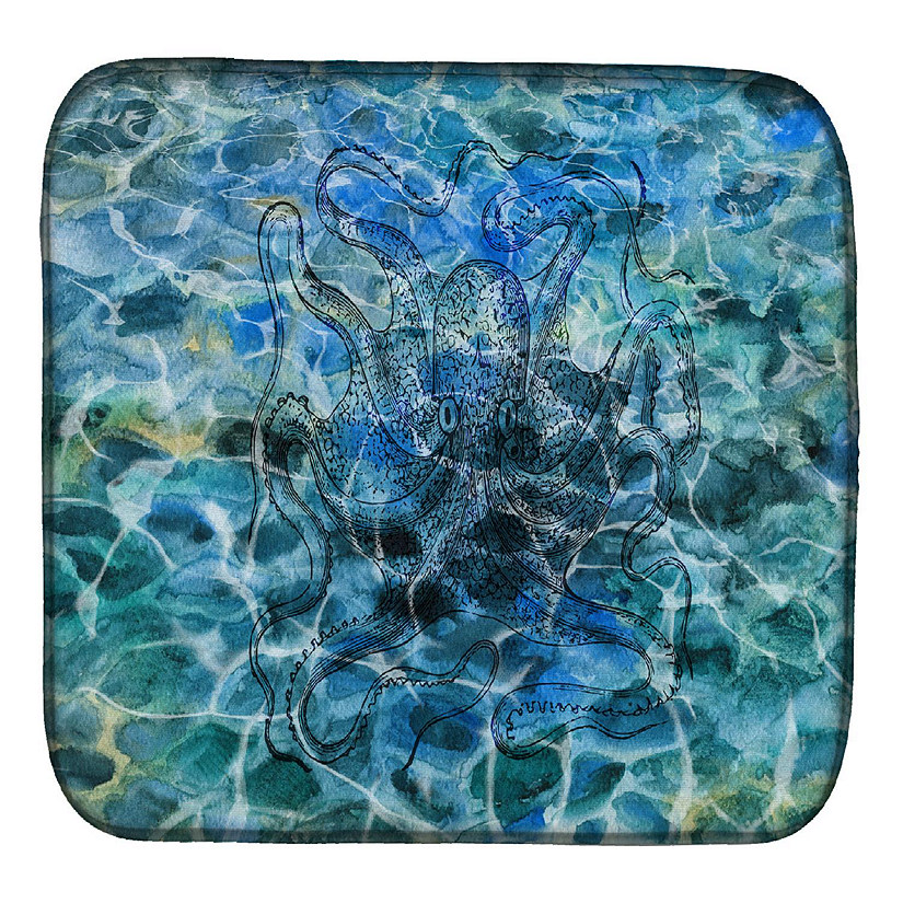 Caroline's Treasures Octopus Under water Dish Drying Mat, 14 x 21, Image