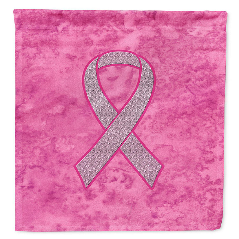 Caroline's Treasures Pink Ribbon for Breast Cancer Awareness Flag Canvas House Size, 28 x 40, Cancer Awareness Image