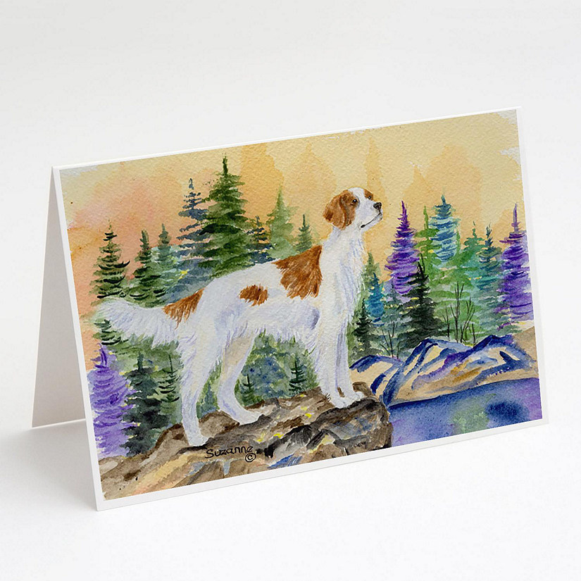 Caroline's Treasures Setter Greeting Cards and Envelopes Pack of 8, 7 x 5, Dogs Image