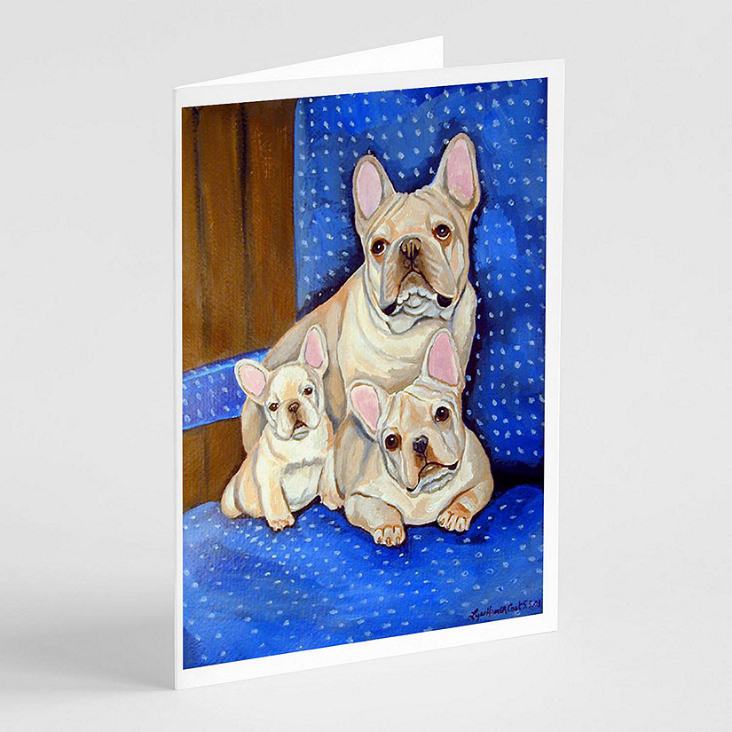 Caroline's Treasures Valentine's Day, French Bulldog Momma's Love  Greeting Cards and Envelopes Pack of 8, 7 x 5, Dogs Image