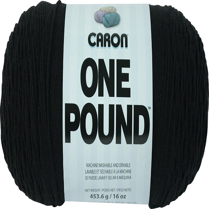 Caron One Pound Yarn-Black Image
