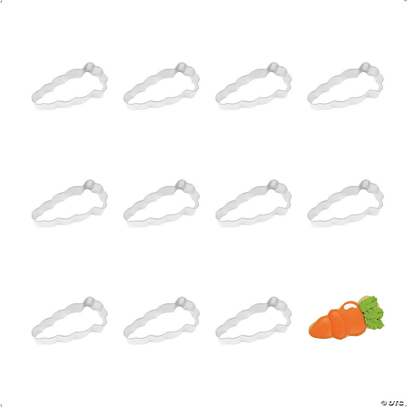 Carrot Wide 4" Cookie Cutters Image