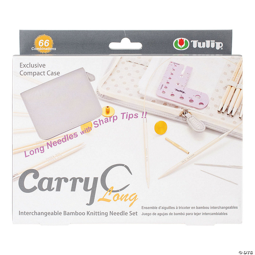 Carry C Interchangeable Bamboo Knitting Needle Long Set Image