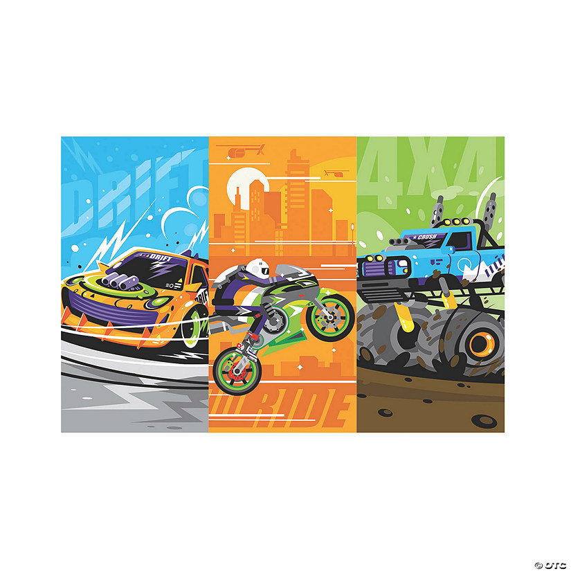 Cars &amp; Trucks Backdrop - 3 Pc. Image