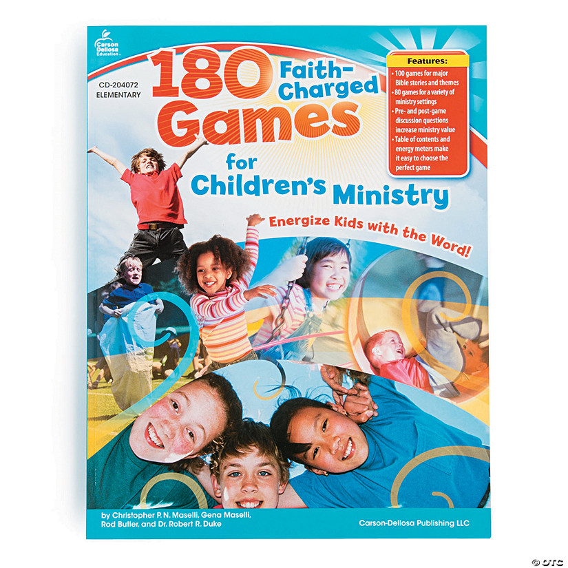 Carson-Dellosa&#8482; 180 Faith-Charged Games for Children&#8217;s Ministry Resource Book Image