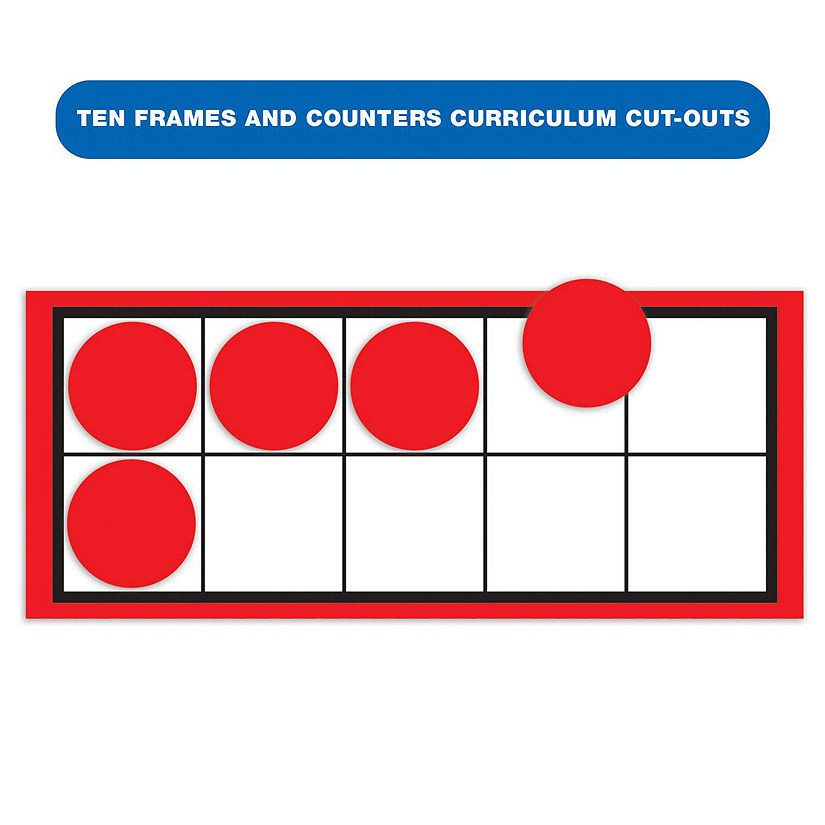 Carson Dellosa 484-Piece Ten Frames and Counters Math Manipulatives, Math Classroom Cutouts, Math Classroom Decorations, Teaching Supplies for Hands-On Learning Image